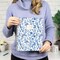 bloom daily planners 2026-2027 Academic Planner, 13 Month Soft Cover Monthly & Weekly, 8.5" x 11", Stickers Included, Blue & White Floral